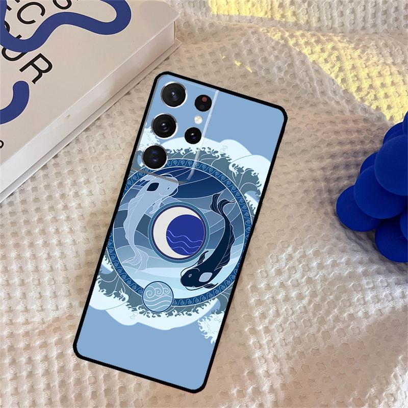 Yin Yang Koi Phone Case For Samsung Galaxy S25 S24 Ultra S9 S10 S20 S22 S21 Plus S23 FE Portector Cover