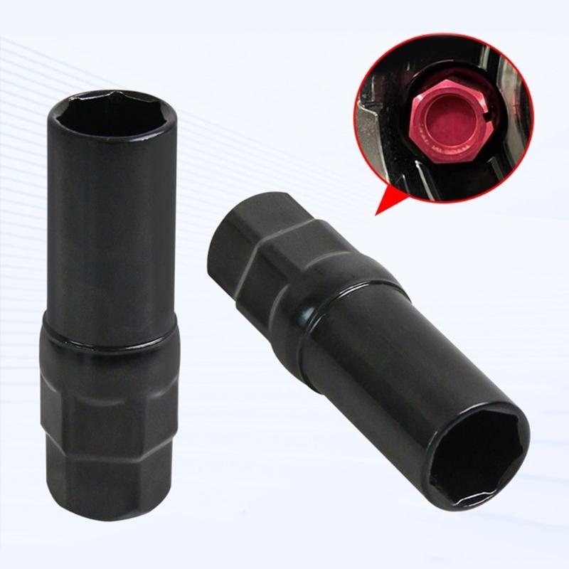כלי מפתח מכוונן 16.5 מ"מ להנעת אום גלגל 7 חריצים כלי להסרת שקע אום גלגל עבור מפתחות שקע 19 מ"מ 3/4 אינץ' 21 מ"מ 13/16 אינץ'