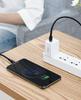 Durable Nylon Cable USBC PD Iphone Lightning 18W QC30 1m Black Gray