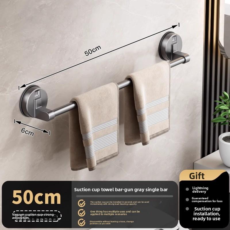 Bathroom Suction Cups Bathroom Towels Non-punching Wall-mounted Shelves
