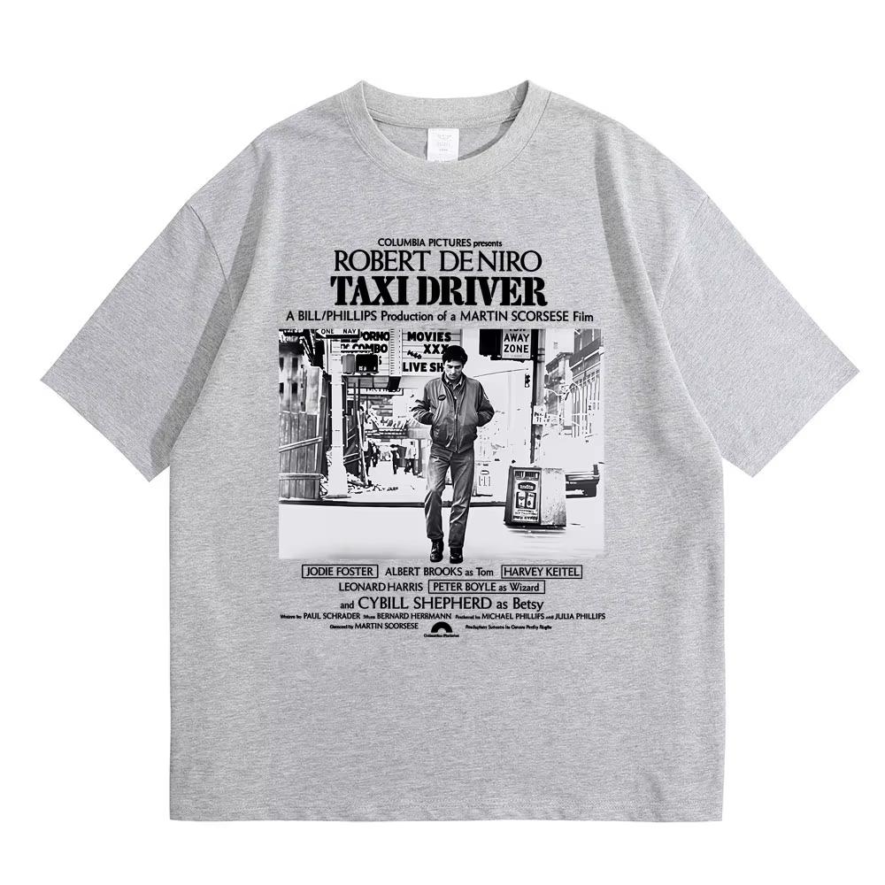 T-shirt Grafiche Classiche Horror Thriller Limitate Movie Taxi Driver Robert De Niro per Uomo e Donna Cotone Casual Vintage