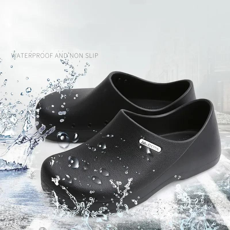 2025 New Men Chef Shoes Women Non-slip Waterproof Oil-proof Kitchen Nurse Shoe Work Cook Shoes Sneakers for Men Platform