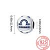 Copper 12 Constellations Collection Luminous Charm Bead Charms Star Shape Bead Compatible With Authentic Bracelets Do It Yourself Fine Jewellery Festi