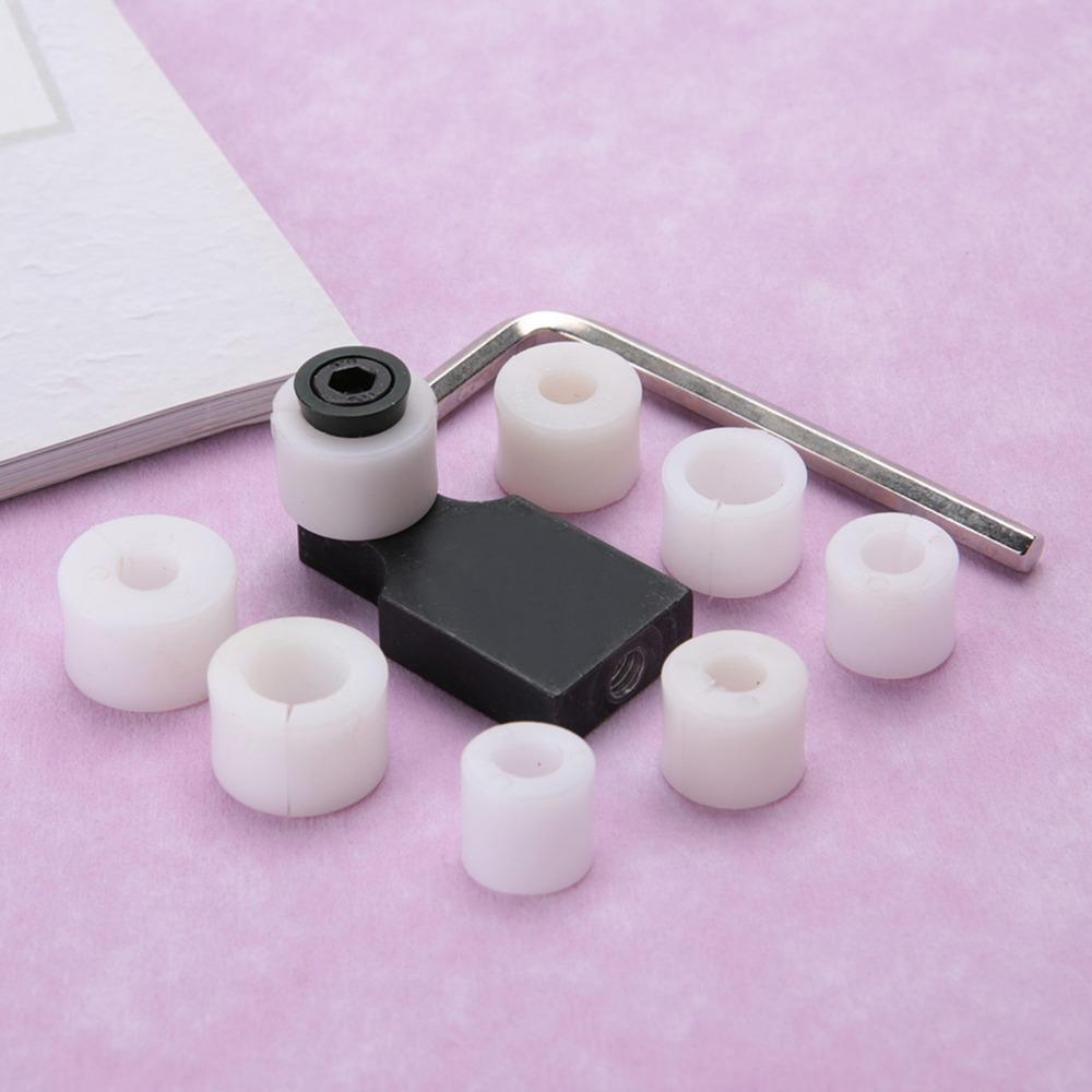 Полный набор 7 шт. Микро-набор Ювелирный инструмент Кольцо Инструмент для установки колец Черный Набор инструментов для микро-вставки Приспособление для микро-вставки Любители рукоделия