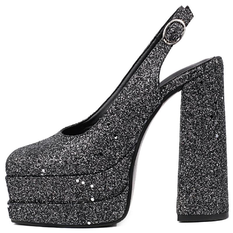 Luxury Sandals Women Summer Shoes 2024 Platform High Heels Slingback Gold Silver Pumps Women's Flip Flops Dance Stripper Shoes