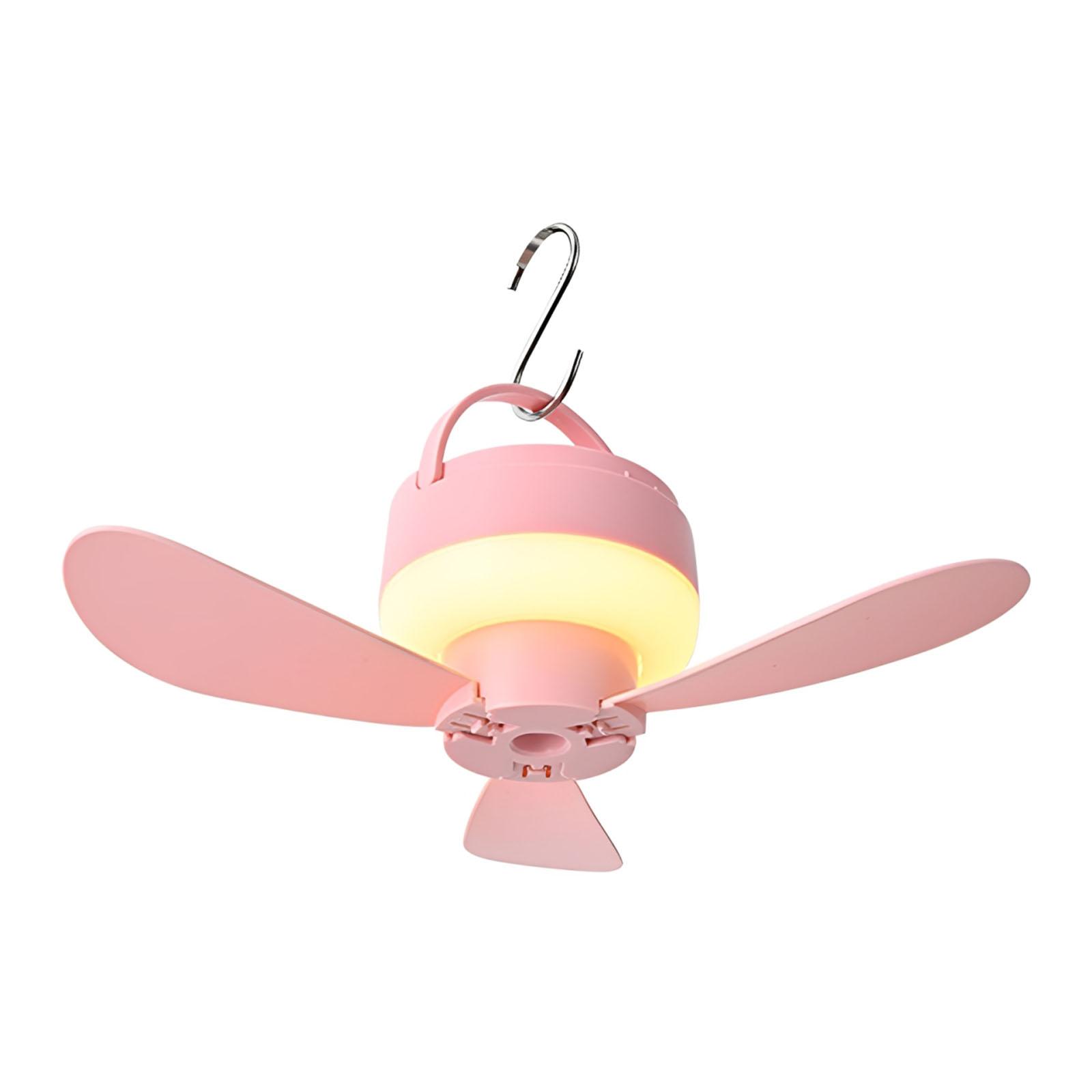 

5.51 Inch USB Portable Ceiling Fan with LED Lights Gazebo Outdoor Ceiling Fans for Tents Canopies Beach RV Car Camper & Outdoors