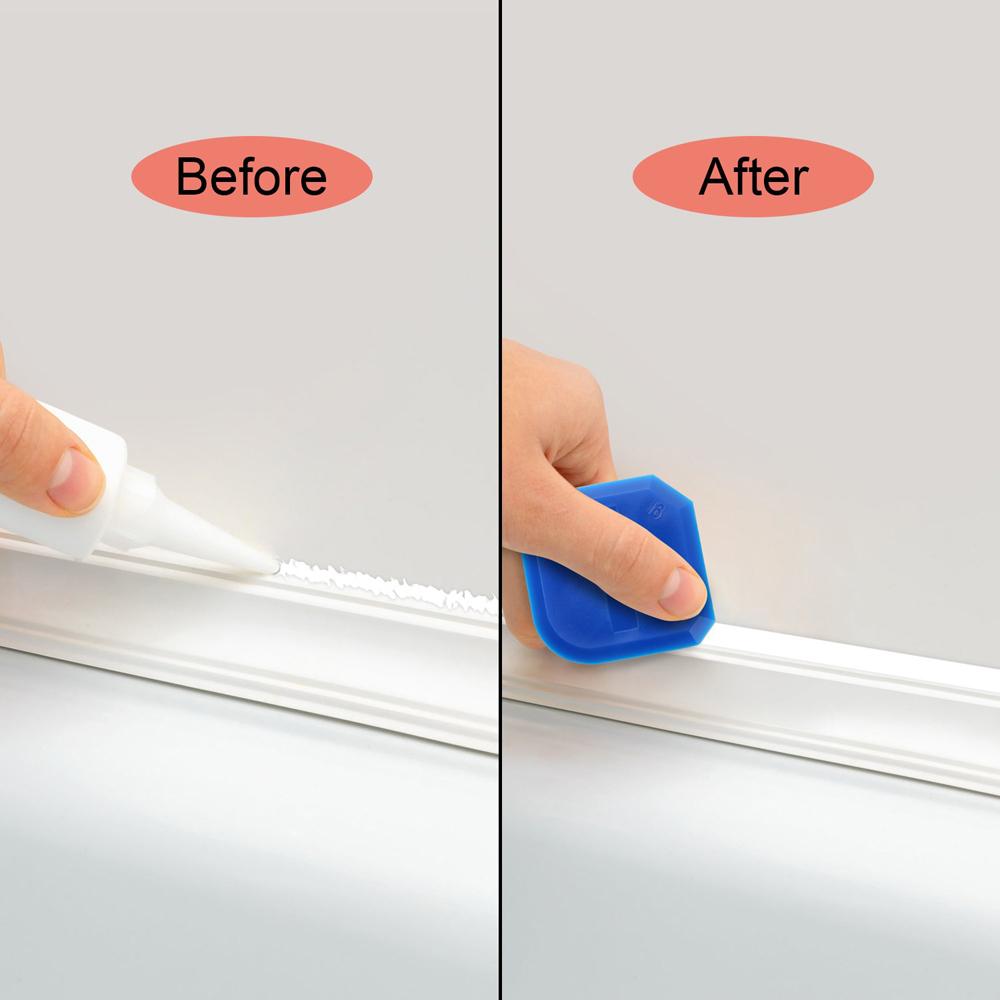 For Shower Tile Grout Edge Removal Kitchen Bathroom Home Cleaning Spatula 4pcs Caulking Tool Set Cement Scraper Sealant Remover