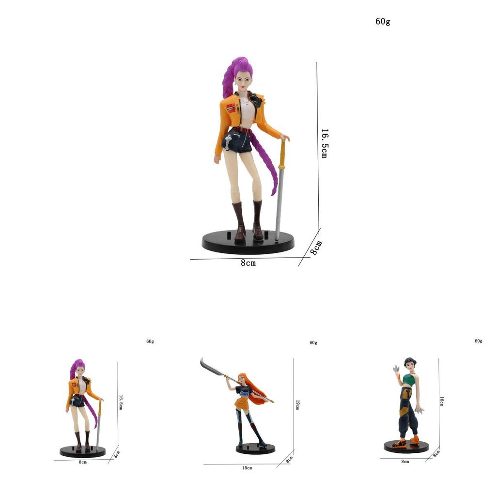 Kpop Dämonenjäger PVC Sammlerfigur mit Ständer und Zubehör zum Sammeln und Ausstellen