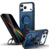 For iPhone 17 Pro Magnetic Case TPU+PC Shockproof Phone Cover with Dual Hole Kickstand