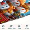 Snowmen Print Flannel Blanket, High Quality Comfortable for All Seasons, Home Decor, Warmth and Comfort, Perfect for Christmas Gifts