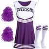Adult Cheerleader Performance Dress – Sports Cheerleading Uniform – Breathable & Stretchy – Perfect for Football Game Pep Rally