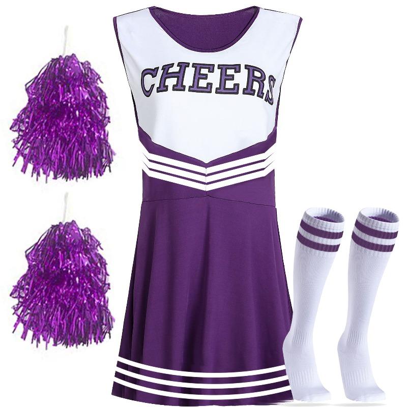 Adult Cheerleader Performance Dress – Sports Cheerleading Uniform – Breathable & Stretchy – Perfect for Football Game Pep Rally