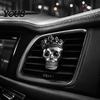 Car Air Conditioning Fragrance Clip Crown Skull Freshener Vent Clip, Diffuser, Metallic Metal Perfume Gothic Auto Interior Decoration Accessory