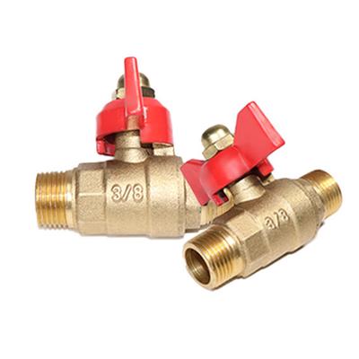 1 pièce Robinet à Boisseau Sphérique Laiton Poignée Papillon 1/4" 3/8" 1/2" Filetage Mâle vers Femelle BSP Compresseur d'Air Eau Gaz Huile Vanne d'Arrêt