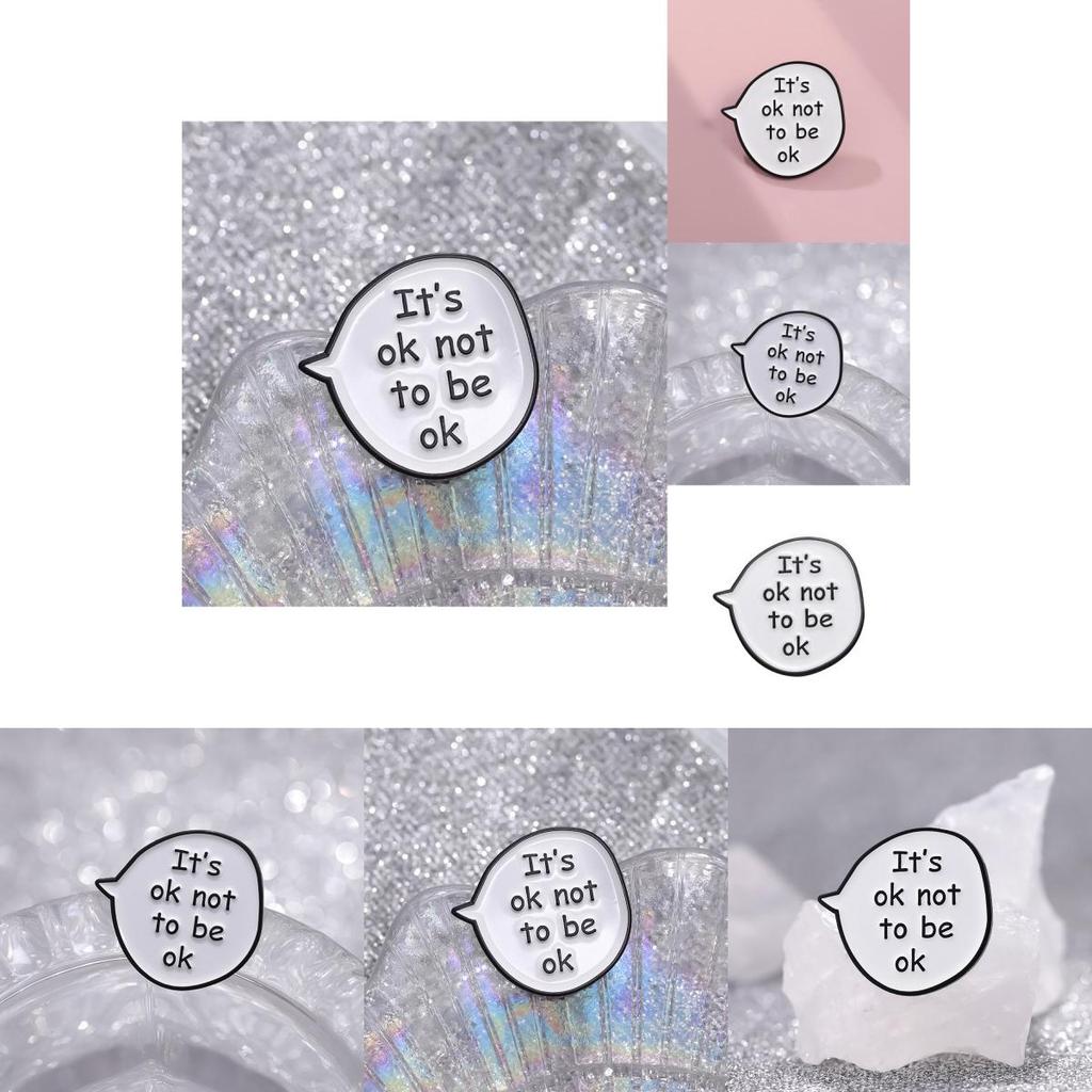 Unique Cartoon Style Fun Letter Shaped Alloy Brooch Pin With Colorful Design For Fashion Accessories