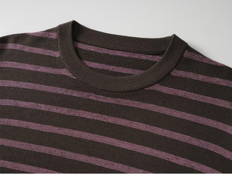 Elegant Striped Merino Wool Sweater - Spring/Autumn 2026 Women's Thin Knitwear