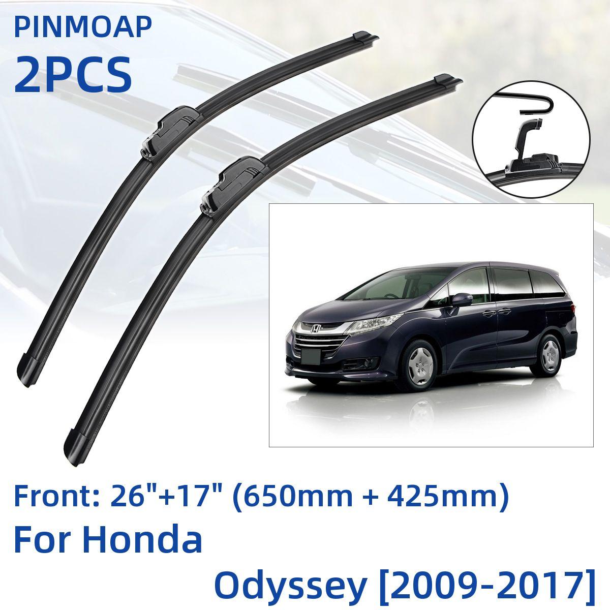 

2 шт. передние щетки стеклоочистителя для Honda Odyssey 2009-2017 26 + 17 оконные щетки резак аксессуары 2009 2010 2011 2012 2013 2014 201