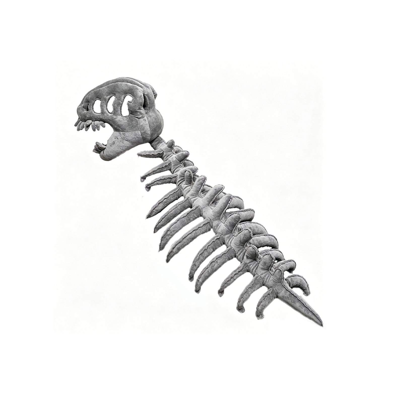 PP Cotton Dinosaur Skeleton Costume Skeleton Design 3D Dinosaur Skeleton Capes Plush Softness Easy To Clean for Halloween Themed