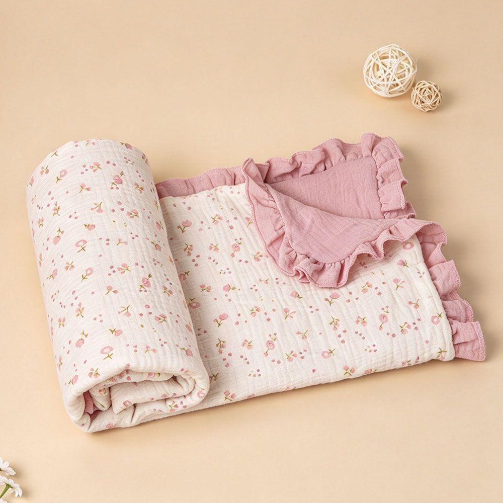 4 Layer Stroller Blanket Cotton Swaddle Wrap High Quality Baby Swaddle Blanket Nursery