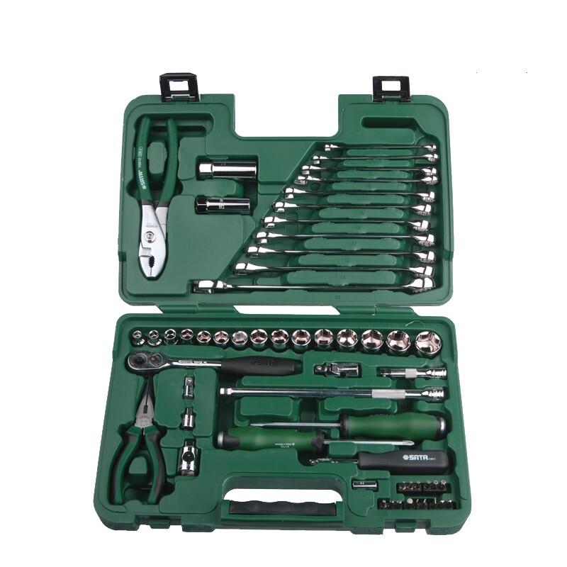 SATA 56-piece Ratchet Socket Wrench Set 09509