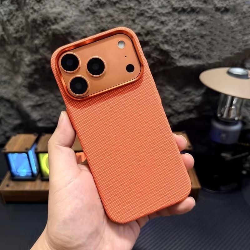 Apple 17PROMAX Orange Sunset Kevlar Magnetic Phone Case for iPhone16 Premium Case 15