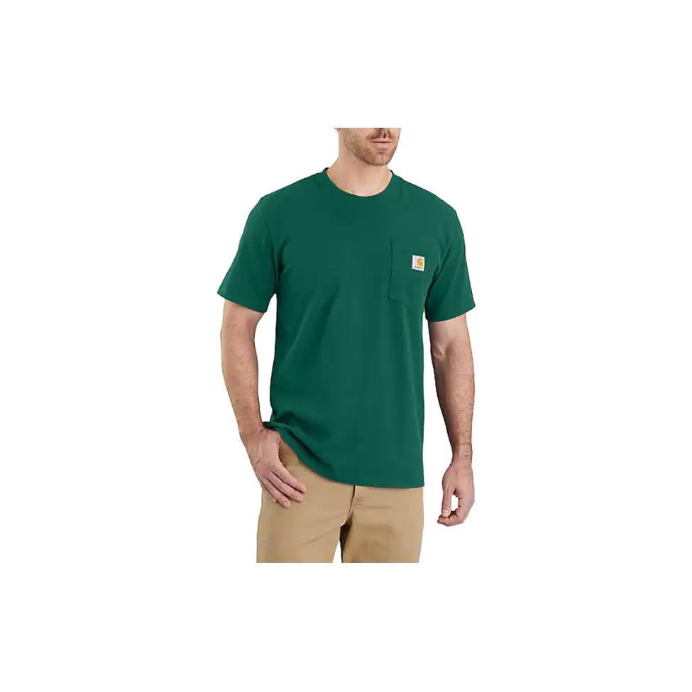 Carhartt 103296 HEAVYWEIGHT SHORT SLEEVE POCKET T SHIRT T Shirt RELAXED FIT Men's 103296