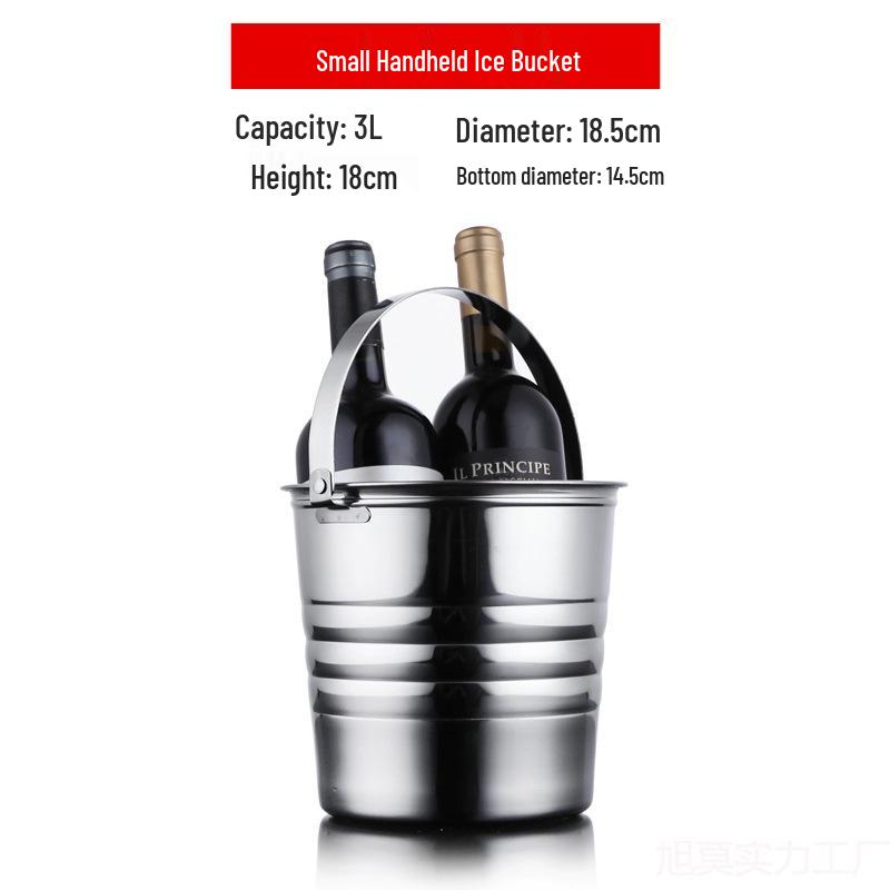 Stainless Steel Ice Bucket for Bar - Champagne & Beer Cooler