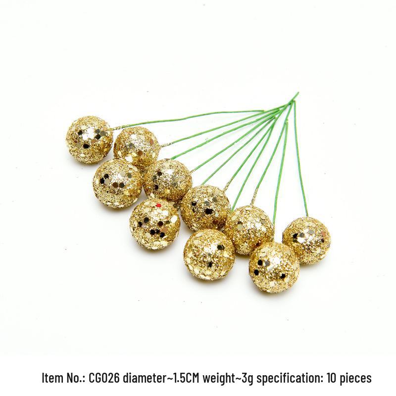 

Блестящие пенопластовые украшения «Красная ягода» для рождественской елки, для DIY и фотореквизит