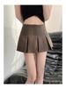 Summer American College Style High-Waist Pleated Mini Skirt - Slimming, Versatile, Sexy