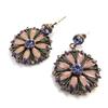 Les Trésors De Lily [M8168] - Mauve Pink 'Sissi' Designer Earrings