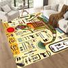 Ancient Egyptian Figures Floor Mats for Living Room, Bedroom and Room Decoration Are Suitable for Gifts.