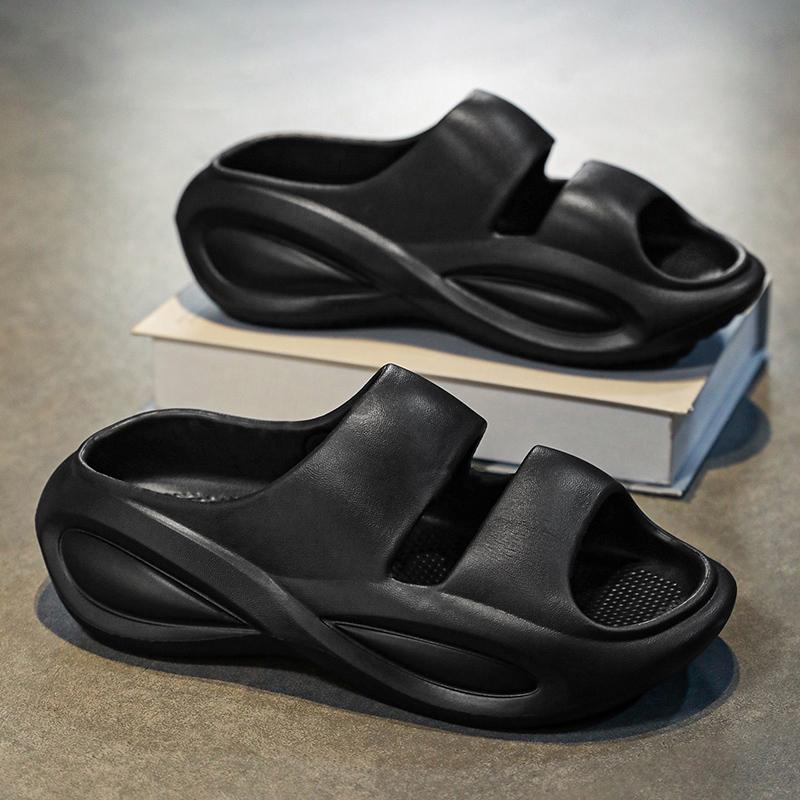 

Мужские сандалии Домашние тапочки Мужские тапочки Сандалии на плоской подошве Обувь для мужчин Пляжная обувь Толстая подошва Мягкая и удобная Нескользящая Новинка 45