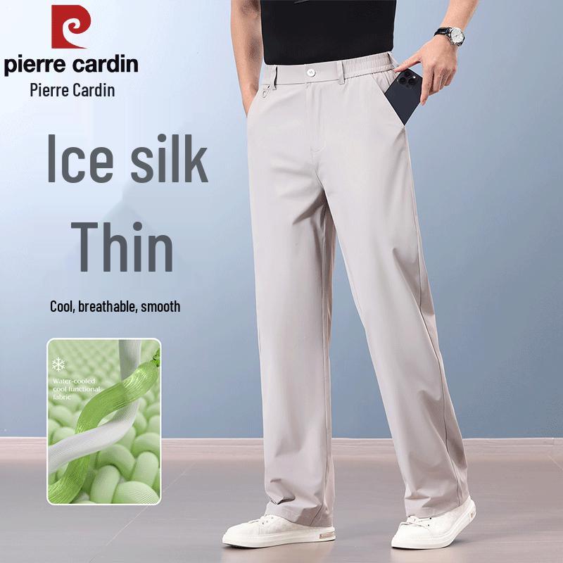 

Pierre Cardin Men s Ice Silk Quick-Dry Anti-Wrinkle Straight-Leg Pants 2XL