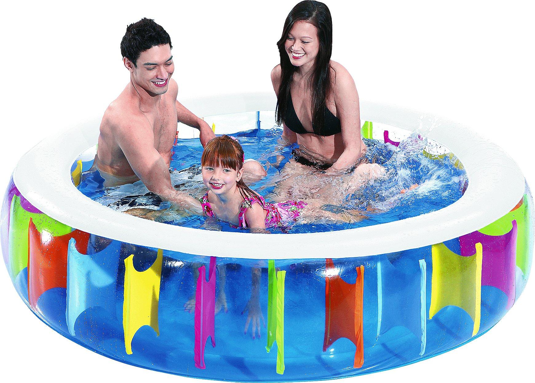 

JILONG Giant Rainbow Pool, 190 x 47cm (inflated size), Blue, 10628