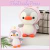 Adorable Transforming Penguin Plush Toy Soft Crystal Super Plush Stuffed Animal