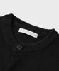 Branded After Round Crop Cardigan [Black]