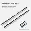 Invisible Track Two-Way Buffer Wheel Sliding Door Hardware for Glass/Wood Doors