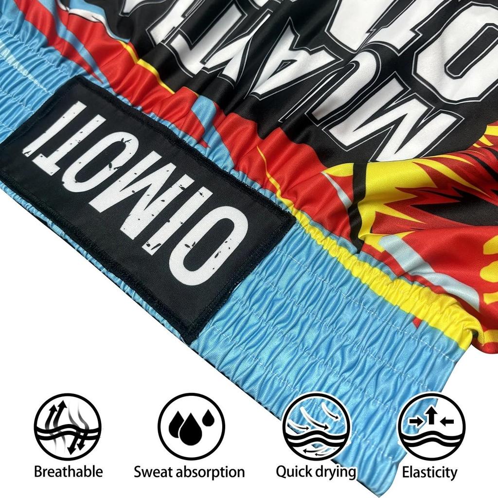 Karpfen Fisch Muay Thai Kickboxen Boxen MMA UFC Lässige Shorts Gym Sport Unisex Männer Frauen Workout Schnelltrocknend Druck Elastischer Hoher Bund Training