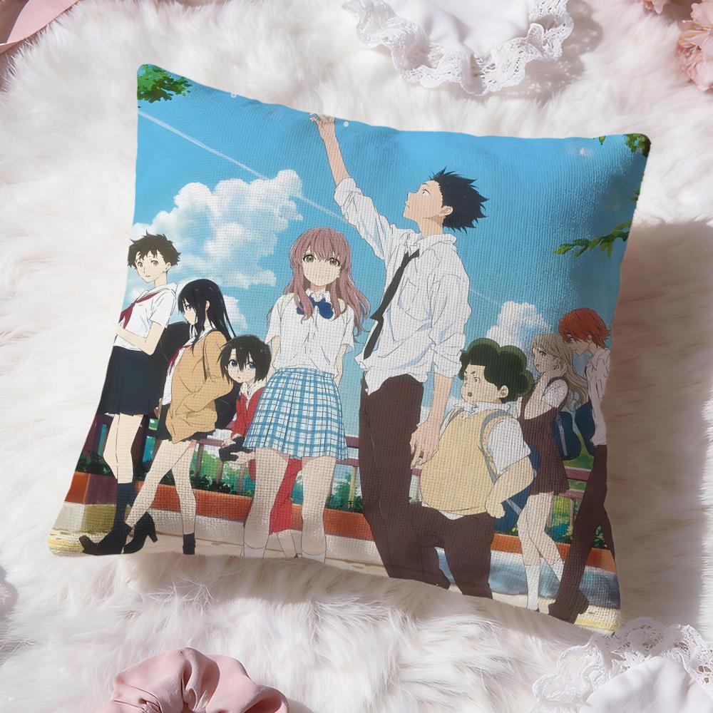 K-koe no K-KatachiS Cushion Cover Premium Comfort Reversible Pillow Cove -Two in One Design for Any Room & Car Interior