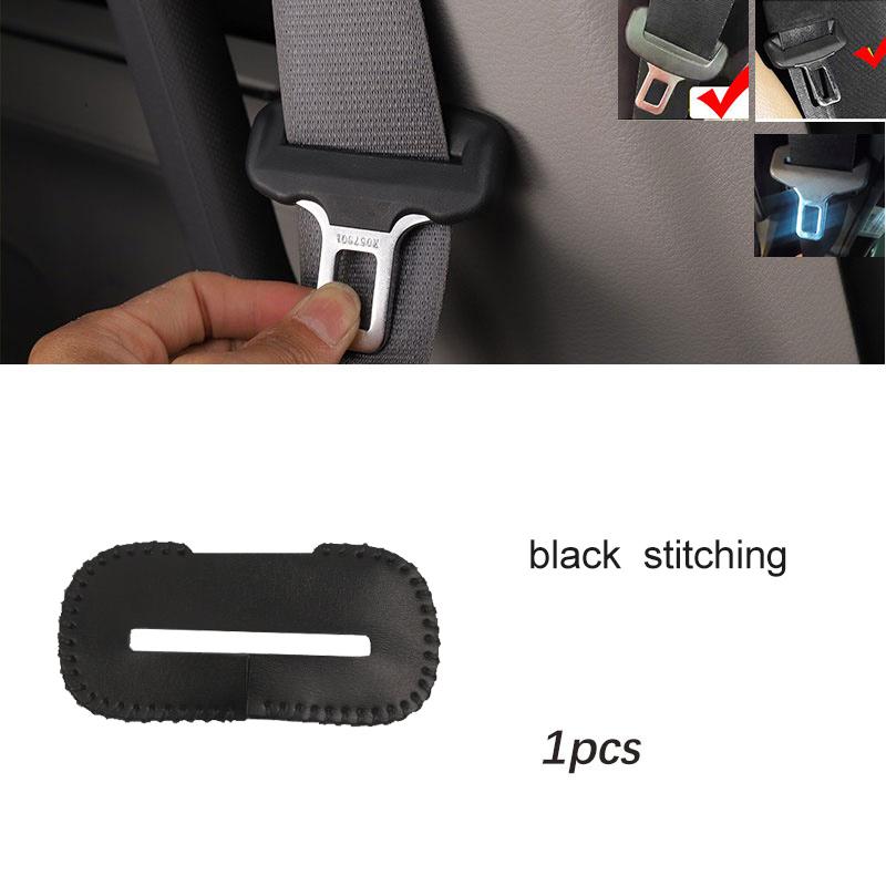

Universal Car Seat Belt Buckle Clip Protector leather Interior Button Case Anti-Scratch Cover Safety Car Accessories