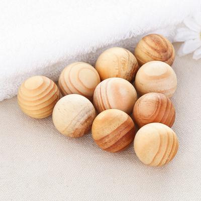 5Pcs Zeder Ball Feuchtigkeit-beweis Langlebige Aroma Licht Duft Runde Form