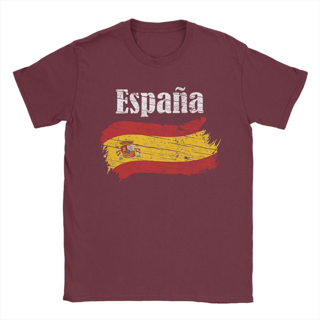 Spanien Wappen Spanisches Emblem Espania T-Shirt Sommer 100% Baumwolle T-Shirts Für Mann Trendiges Lockeres T-Shirt Kurzarm Oberteile