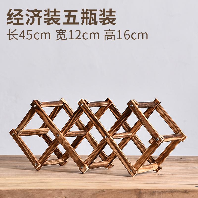 Stapelbara Vinhyllor 3, 5, 6, 10 Flaskor Trävinhyllor Hembar Verktyg Vinskåp Barverktyg