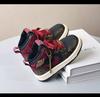 Boys' Winter 2025 Sun Wukong Black High-Top Fleece-Lined Cotton Shoes for Girls—Warm and Stylish Sports Shoes.