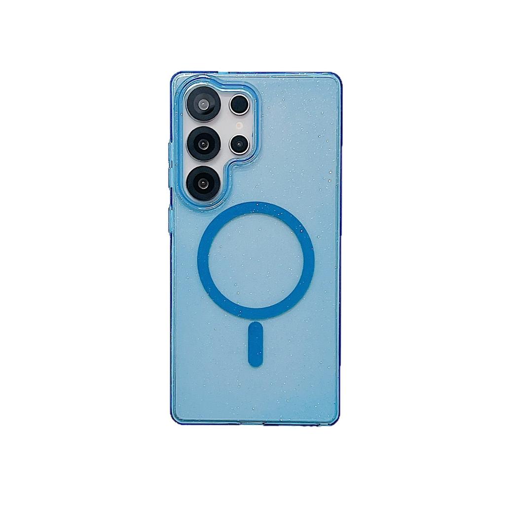 Dream Flash Powder Magnetic Suction Large Hole, Suitable for Samsung S25Ultra Mobile Phone Case Charging S25Plus Anti-drop Protective Case