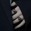 Dark Retro Ring Female Niche Design Sense Adjustable Opening Ring Cold Wind Index Finger Tail Ring Trendy Man