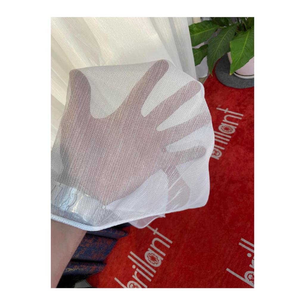 Glittery Bamboo Slub, Tightly Pleat, 1/3 Does Not Require Ironing, Heavy Weight Tulle Curtain Suitable For Every Room