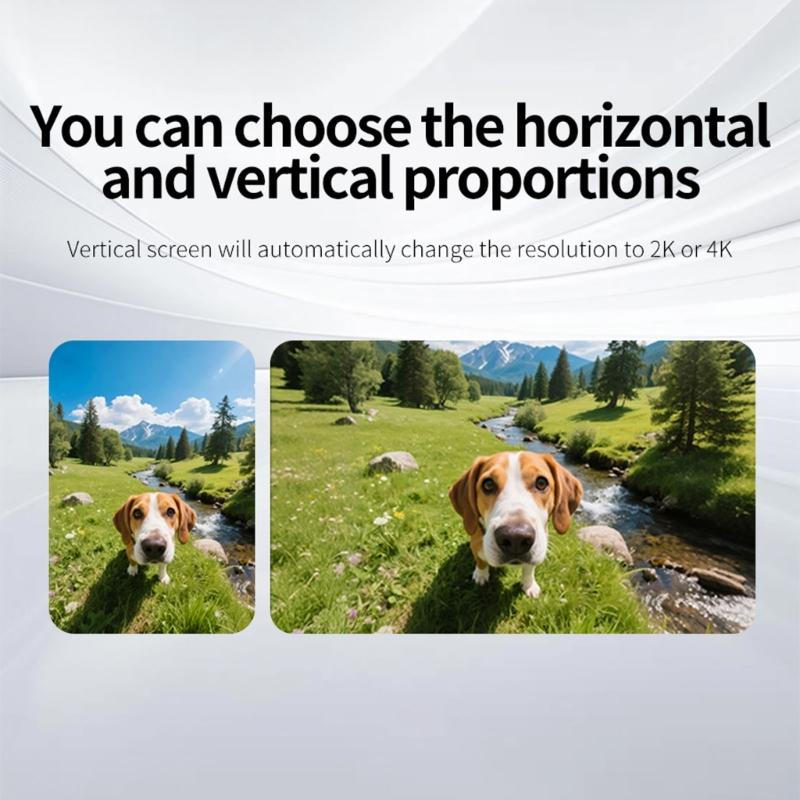 Magnetic 4K Thumb Camera Rotatable Mount Long Battery Service 1080P Vertical Mode Type C Charging Real Time Preview