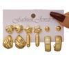 Hot-selling geometric irregular design earrings set, personalized design simple style CCB earrings