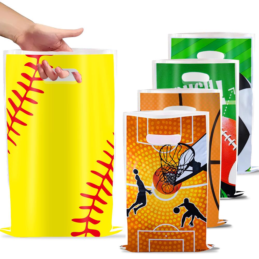 Sports Theme Candy Bags: Baseball, Basketball, Football Gift & Snack Bags for Birthday Parties